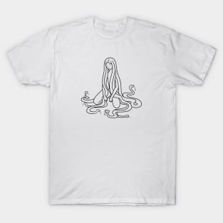 Medusa | Snake Queen | Greek Mythology | Outlines T-Shirt